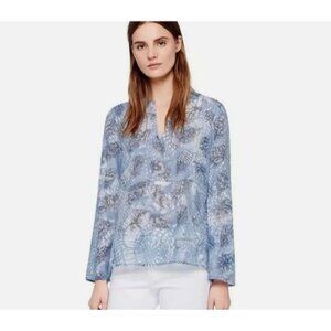 Tory Burch Blue Baltic Sea Dream Catcher Tunic Shirt, Size 6, NWT! $275